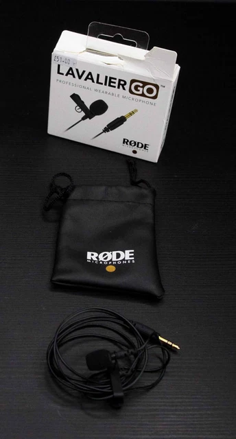 RODE Lavalier GO - Micrófono portátil profesional con clip - en caja, nunca usado