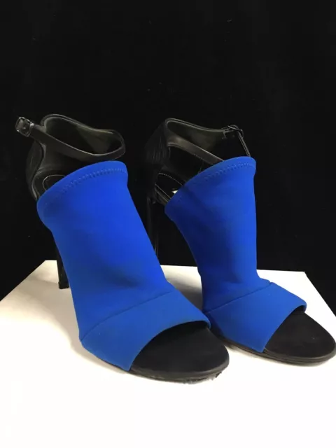 Balenciaga  Blue & Black Neoprene Glove Sandal Size 39