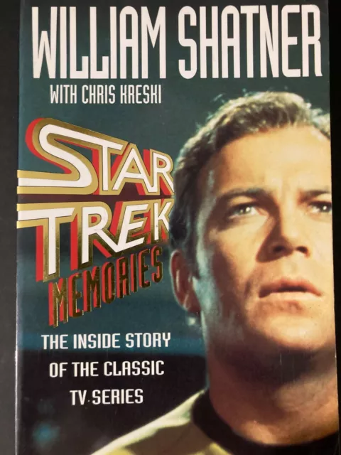 Star Trek  Memories by William Shatner, Chris Kreski (Paperback, 1993)Good Plus