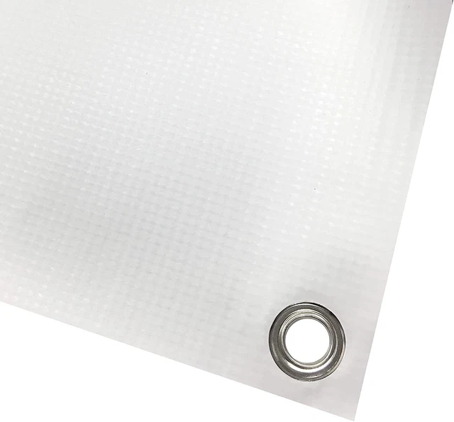 4 LESS CO 2X8 Feet Blank Vinyl Banner White Sign with Grommets $44.19