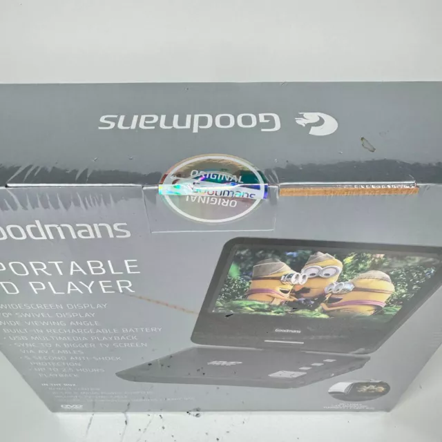 Goodmans 7” Portable DVD Player New Boxed Sealed USB MULTIMEDIA 3