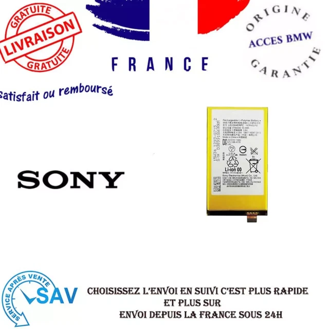 Batterie De Remplacement Pour Sony Xperia XA Ultra F3211 - Référence LIS1594ERPC, Marque GLOBALSTOCK