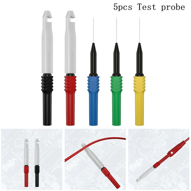 Test Sonde Multimètre 30-60V/30A 5PCS Fiche Banane Isolé Bas Fréquence