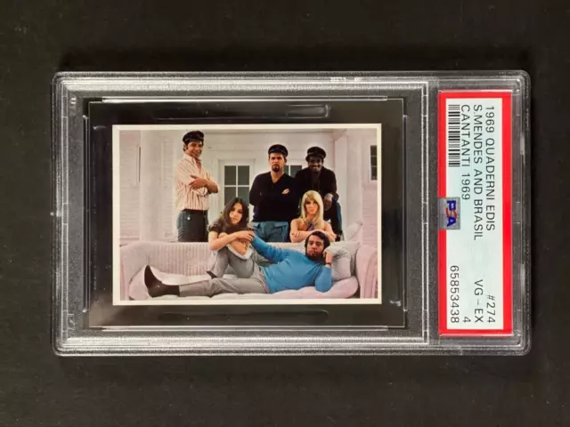 1969 Edis Cantanti - Sergio Mendes and Brasil #274 Rookie - PSA 4