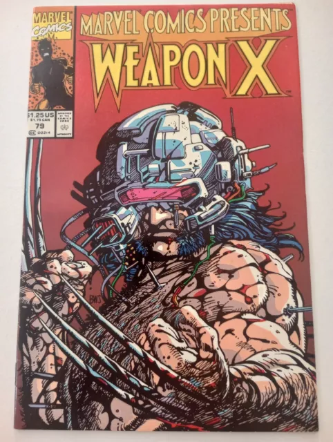 Marvel Comics Presents #79 Newsstand 1st App Weapon X Marvel Comics 1991 Key