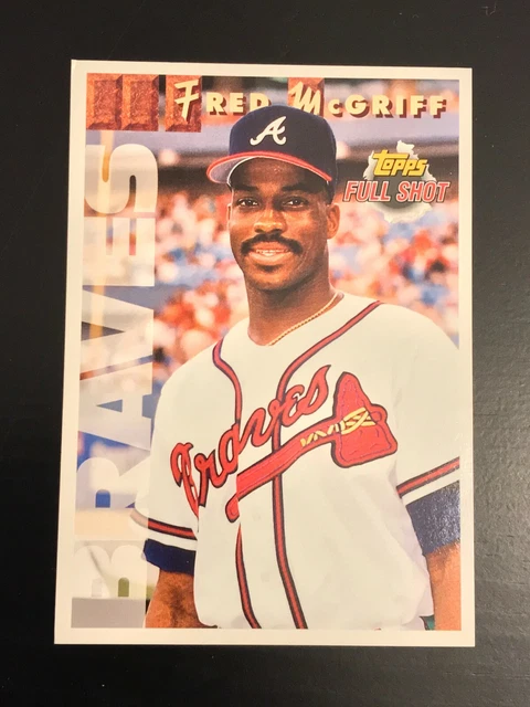 1993 Topps Full Shots Jumbo Fred McGriff #21 Atlanta Braves
