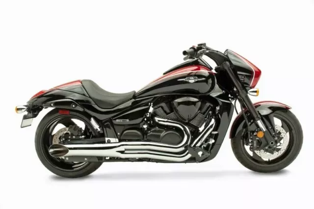 Hardkrome Suzuki M109r 2-1 Chrome Sideburner Full Exhuast System; 44-6460