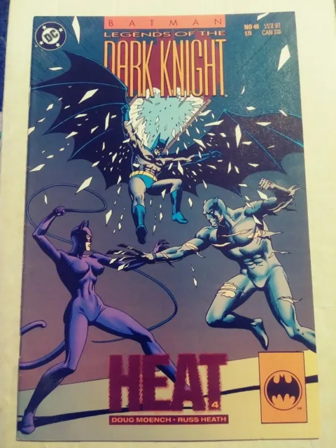 Batman Legends Of The Dark Knight #49 First Print Dc Comics (1993) Heat