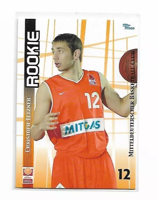 BBL Playercard - 01-02 Rookie - Christoph Tetzner - Mitteldeutscher BC #R 134