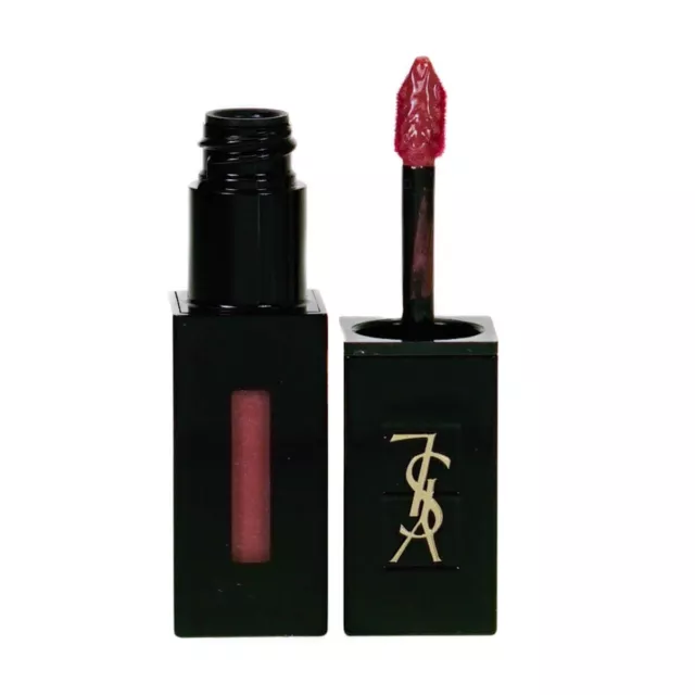 Yves Saint Laurent rossetto rosa vinile crema macchie liquide labbra 407 sessione carminio