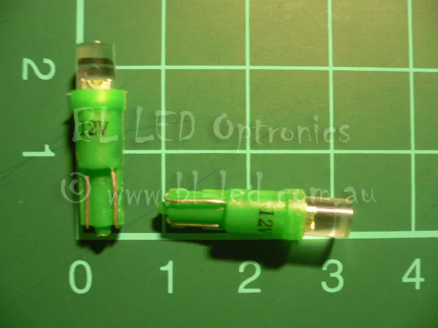 10x T5 74 24 Wedge Universal Green Flat Top LED Light Bulbs Dash Instrument HVAC 2