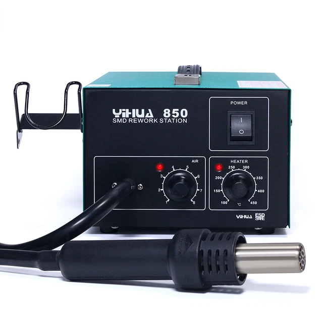 YH-850 LEAD FREE Hot Air Soldering Station SMD Rework Station with Heat ...