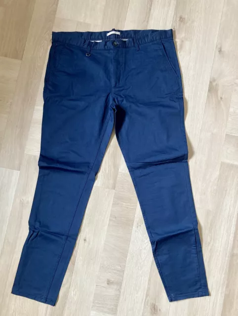 Zara Men Hose elegant Freizeit  blau EU 48 XL