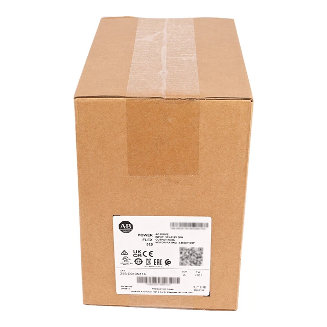New AB 25B-D013N114 /A Allen-Bradley PowerFlex 525 5.5kW 7.5Hp AC Drive 202