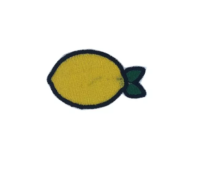 Patch aufnaher aufbugler applikation bügelbild zitrone