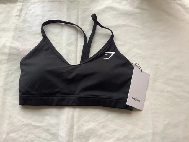 Gymshark Vital Seamless 2.0 V Neck Sports Bra - Black Marl