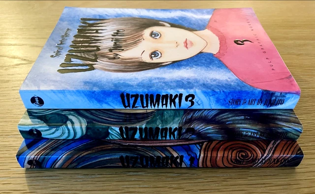 UZUMAKI, SPIRAL INTO Horror, Junji Ito. Full Set Manga - Vol 1, 2 & 3