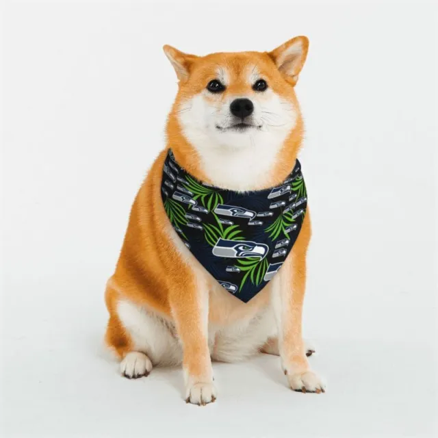 Seattle Seahawks Pet Scarf Pet 2-sided Print Triangular Scarf S-L,fans Gift
