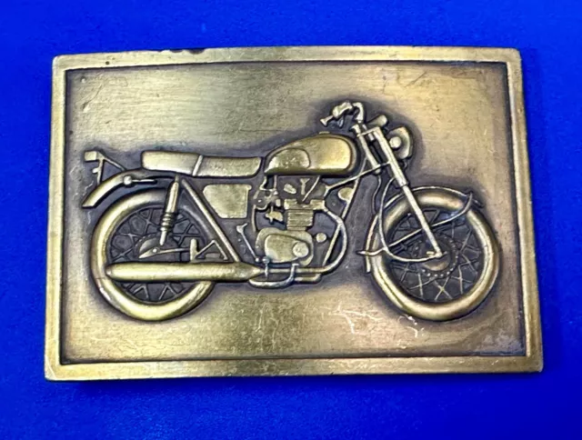 Bikers Motorcycle Brass tone Vintage Belt Buckle