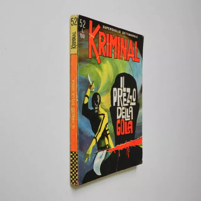 Kriminal n. 52 Magnus ed. Corno originale Anno 1966 Il prezzo della gola