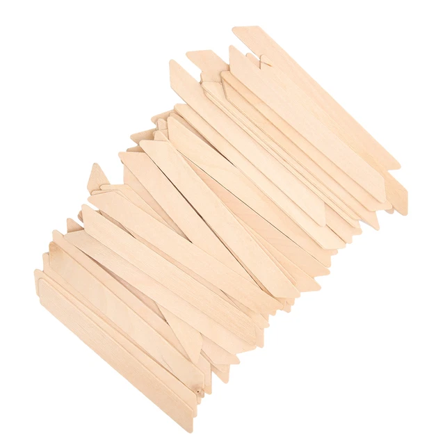 50x Aplicador de Espátulas de Cera Aplicador de Madera Aplicador de Cera Palos Pierna Brazo Facial GSA
