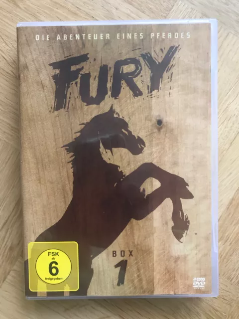 Fury - Die Abenteuer eines Pferdes * 4 DVDs * Folgen 1 - 24 * wie neu * 600 Min.