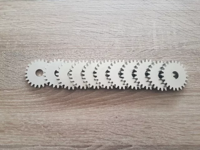 Edelstahl  Zahnräder d - 54 mm für Selbstbau für Schaschlik Grill Mangal
