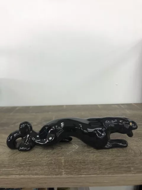 VINTAGE Mid Century Black Panther Figurine