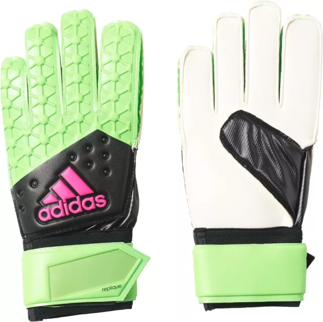 Guanti Adidas Unisex ACE replica guanti da portiere, verde/nero/rosa, 11,5 2