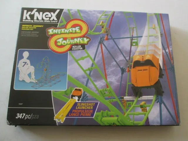 K'NEX INFINITE JOURNEY ROLLER COASTER Original Box Knex 15407 347 Pieces Set Toy