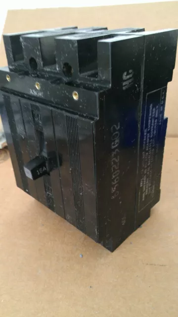 Used Westinghouse EA3015  3 pole 15 amp 240 vac circuit breaker