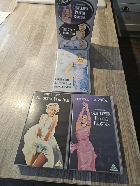 MARILYN MONROE Collectors Box Set 3 VHS Factory Sealed Tapes ...