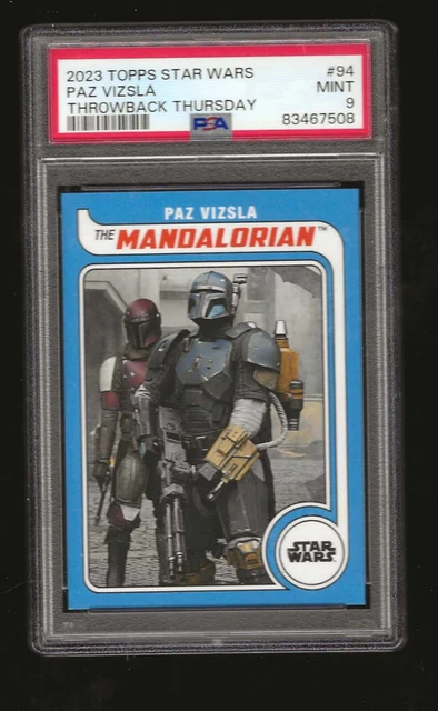 2023 Topps Star Wars Throwback Thursday # 94  Paz Vizsla  Psa 9 Mint