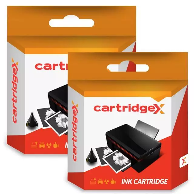 2 x Black Ink Cartridge Compatible With HP 10 Business Inkjet 1700cp 2200 C4844A