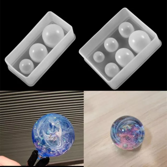 Ball Mould Sphere Mold Epoxy Resin Casting DIY Jewelry Making Craft
