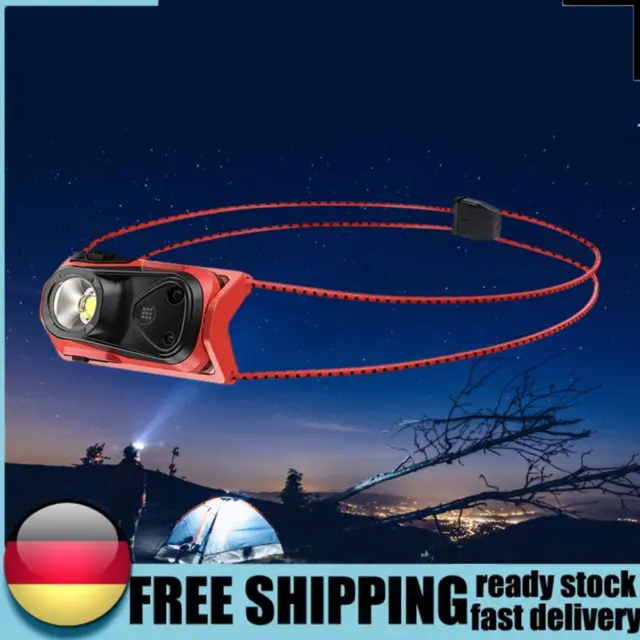 Wiederaufladbare Stirnlampe 4 Modi XPG-Stirnlampe für Notfälle im Freien (Rot) D