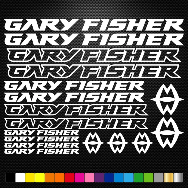 Convient à Gary Fisher 17 Stickers Autocollants Adhésifs- Vtt Velo Mountain Bike