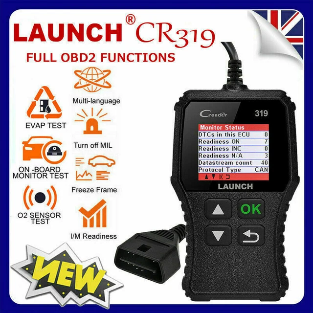 2024 LAUNCH CREADER CR319 OBD2 Scanner Code Reader Auto Diagnostic Code