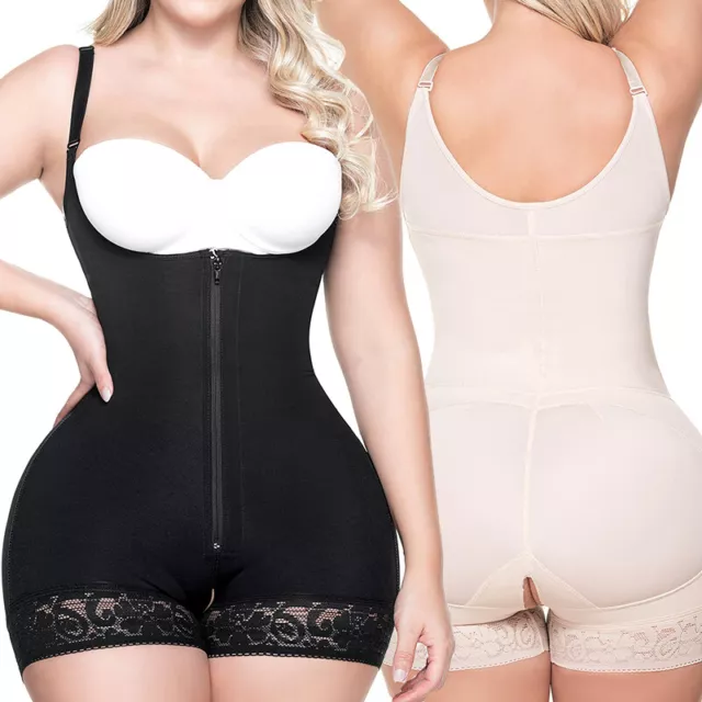 Womens Firm Tummy Control Full Body Shaper Slimming Bodysuit Shapewear Butt Lift