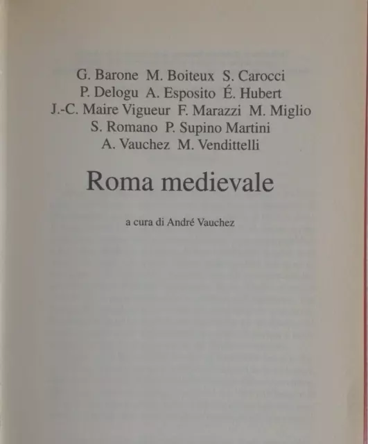 Vauchez Roma Medievale Mondolibri 2001  Come Nuovo 2