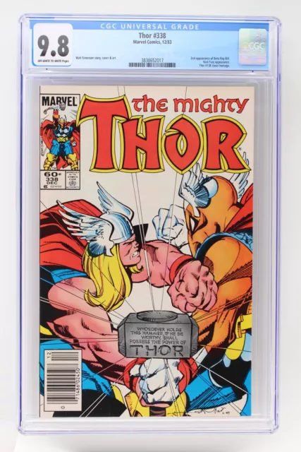 Thor #338 - Marvel 1983 CGC 9.8 2nd Appearance of Beta Ray Bill - Newsstand!