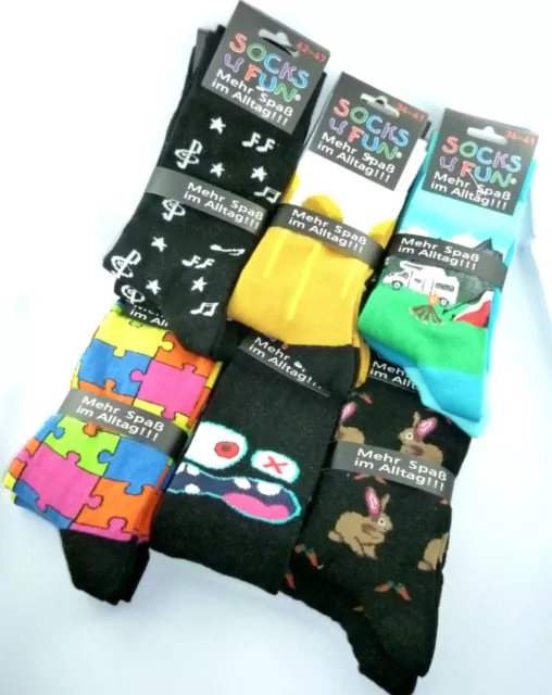 Damen Herren Spaßsocken, Fun socks, witzige Socken