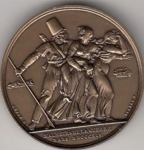 Médaille Française en bronze du XX Siècle Napoléon Bonaparte Empereur