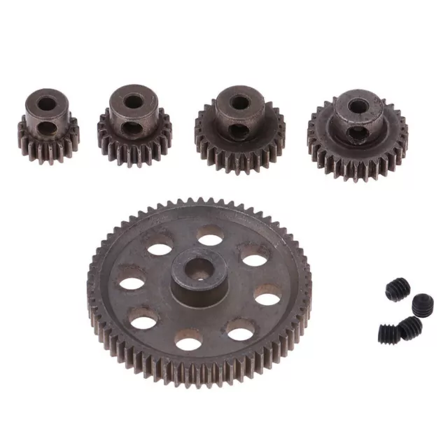 Metal Spur Differential Gear 64T Motor Pinion Cogs Set for HSP 1/10 RC Car
