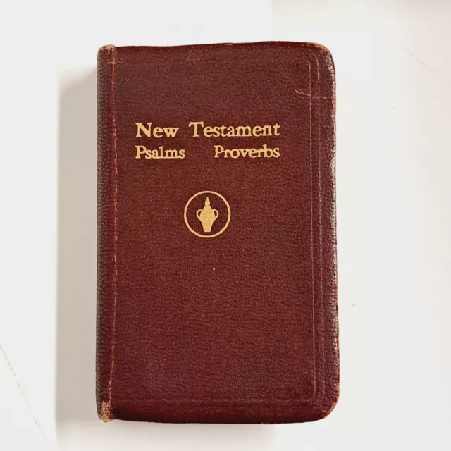 VINTAGE 1959 NEW Testament Psalms Proverbs Pocket Size Book $18.00 -  PicClick