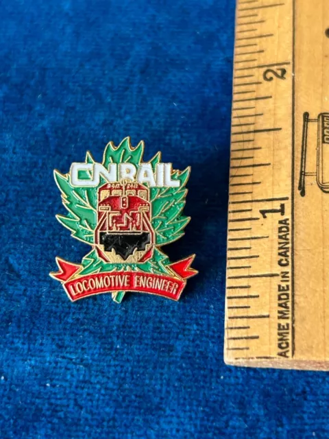 CN Rail Canadian National Locomotive Engineer Train Railroad Railway Lapel Pin