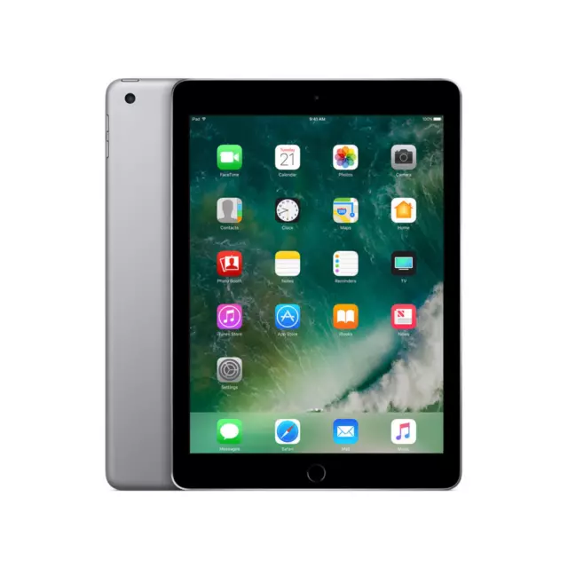 Apple iPad 5th Generation 9.7 Inch Tablet Wifi 32GB Storage Space Grey 2017