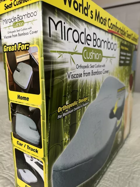 MIRACLE BAMBOO SEAT Cushion - As Seen on TV - Best Supportive Seat Cushion  $19.95 - PicClick