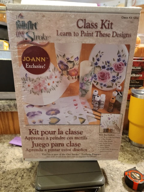 Kit de clase de arte popular de un solo golpe para aprender a pintar #1214 - ligeramente usado