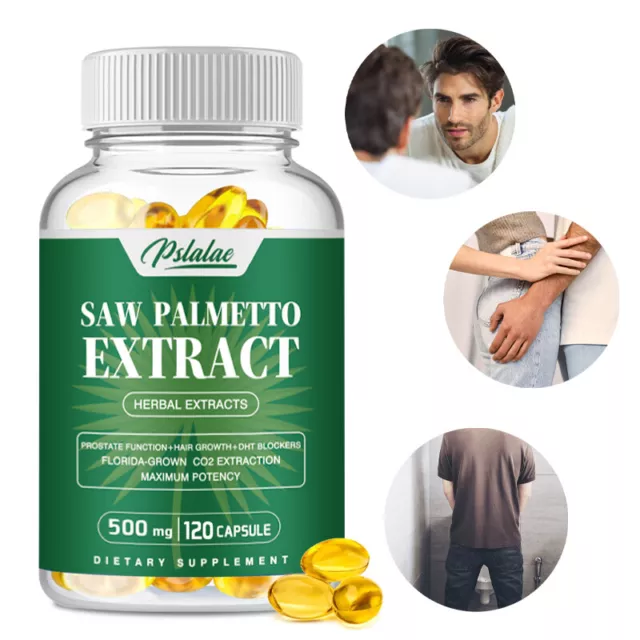 Saw Palmetto Extract 500mg - Mens Prostate Health Supplement, Urinary Support